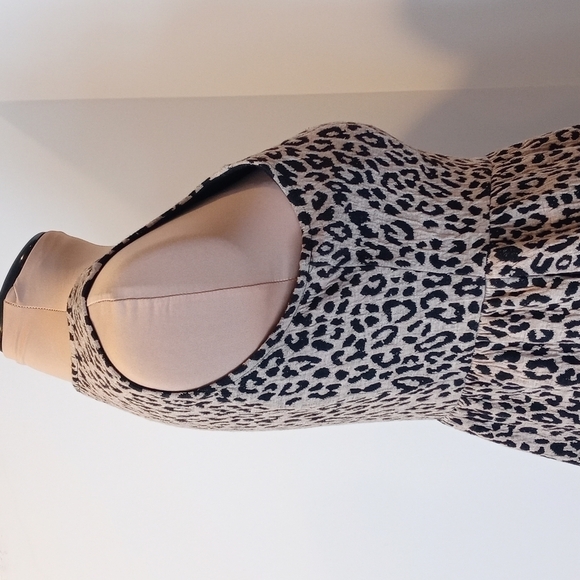 Apt 9 cheetah print midi dress size large - Picture 5 of 8